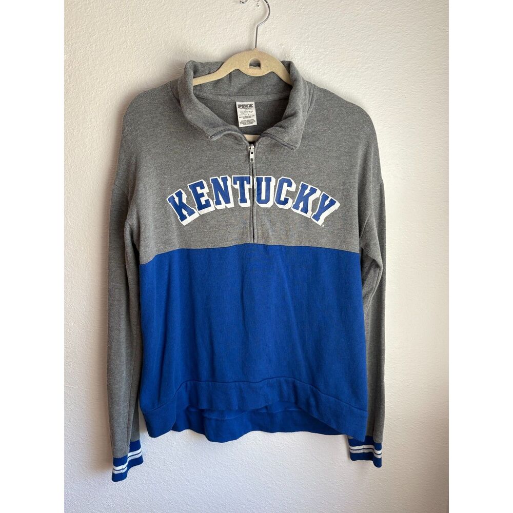 PINK x 5th & Ocean Size S Kentucky Wildcats Pullover Quarter Zip Long Sleeve